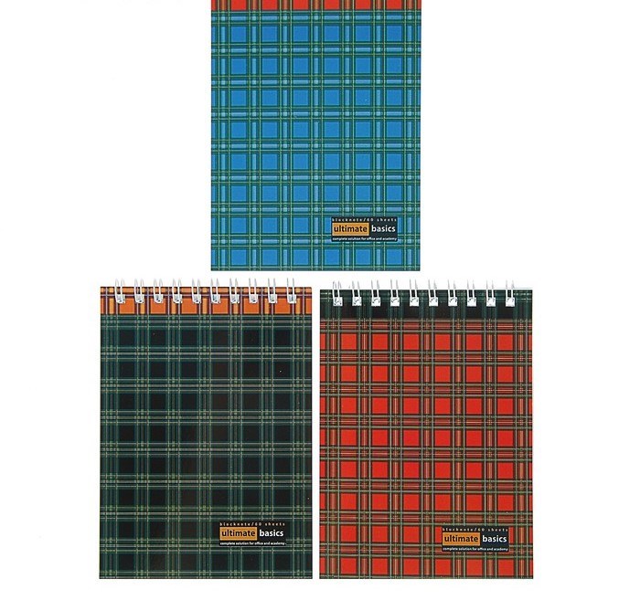Блокнот А6, 60 листов на гребне Ultimate basics «Шотландка» 2170933 - фото 413412