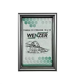 Фоторамка пластик 10 х15 см ( серебро ) WENZER OFFiCE А6_591