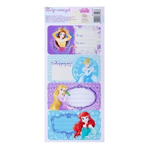 Стикер на подарок "Поздравляю" Принцессы Disney 17 х 7,5 см 1537146