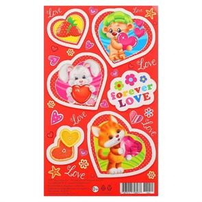 Наклейки "Forever love", 15,5 см х 9,5 см 4038503