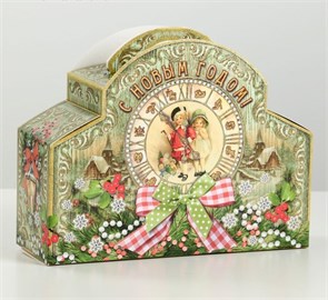 Коробка картонная "Часы ретро", 24 х 8,5 х 18,5 см 4432319