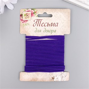 {{productViewItem.photos[photoViewList.activeNavIndex].Alt || productViewItem.photos[photoViewList.activeNavIndex].Description || 'Тесьма декоративная резинка &quot;Тёмно-фиолетовая круглая&quot; намотка 4 м, ширина 2 мм'}}