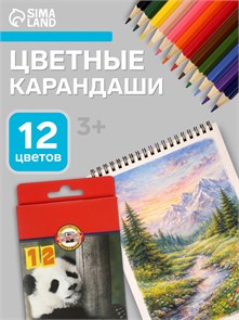 {{photo.Alt || photo.Description || 'Карандаши 12 цветов Koh-I-Noor 3552, "Животные", европодвес'}}