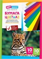 Бумага цветная двусторонняя А4 10 листoв, 10 цветов "Волшебная" золото+серебро, блок офсет 782034 - фото 407466