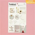 Чипборд вырубной "You are the best" 20 х 12 см, 18 элементов, картон, золотое фольгирование 2792964 - фото 412908