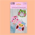Термоаппликации "Совы" 3 шт, 6.4 х 5.1 см, 5.1 х 5 см, 5 х 4.5 см 2612330
