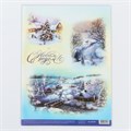 Декупажная карта "Снежная сказка" А4 (29.7 х 21 см), бумага 80 г/м² 4365443 - фото 413323