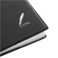 Записная книжка А6-, 50 листов «Перо», обложка ПВХ, чёрная 546686