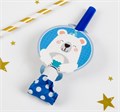 Карнавальный язычок "Мишка" цвет синий 4309492 - фото 414373