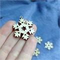 Заготовка для творчества деревянная "Снежинка-4" подвеска, 3 х 3 см 2297730-4 - фото 414486