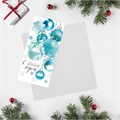 Открытка евро "С Новым Годом!" ёлочные шары, 10 х 21 см 4404778 - фото 416085