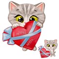 Открытка‒валентинка с письмом «Мой котёночек», 8.5 × 5.5 см 1583703 - фото 416808