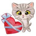 Открытка‒валентинка с письмом «Мой котёночек», 8.5 × 5.5 см 1583703