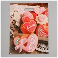 Пакет полиэтиленовый Love  с вырубной, усиленной ручкой, 31 х 40 см, 60 мкм 4668369 - фото 417018