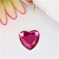Страза декоративная "Сердце" 1.2 х 1.2 см, пластик 1056482