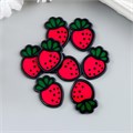 Декор для творчества пластик "Клубничка" 2,1х1,5 см 2778273