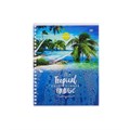 Тетрадь А5 60 листов клетка "Enjoy summer" обложка картон, рисунок, надпись, гребень, белизна блока 95-100%, микс 4325756